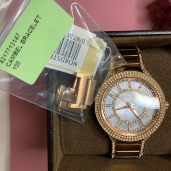 MICHAEL KORS Mini Kerry Rose Gold-Tone Watch main image 4